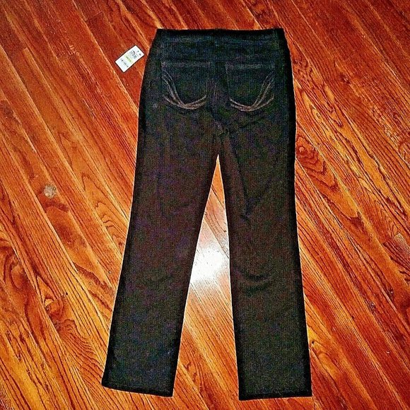Style & Co. Straight Leg Pants Women Rich Truffle Size 4 Petite - Picture 2 of 7